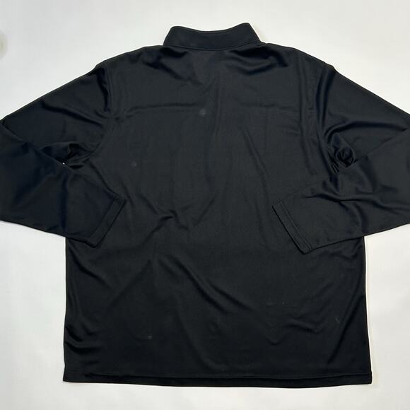 Adidas Golf Men's 2XL Lightweight UPF 1/4 Zip Long Sleeve Pullover Black Gray - Picture 4 of 12